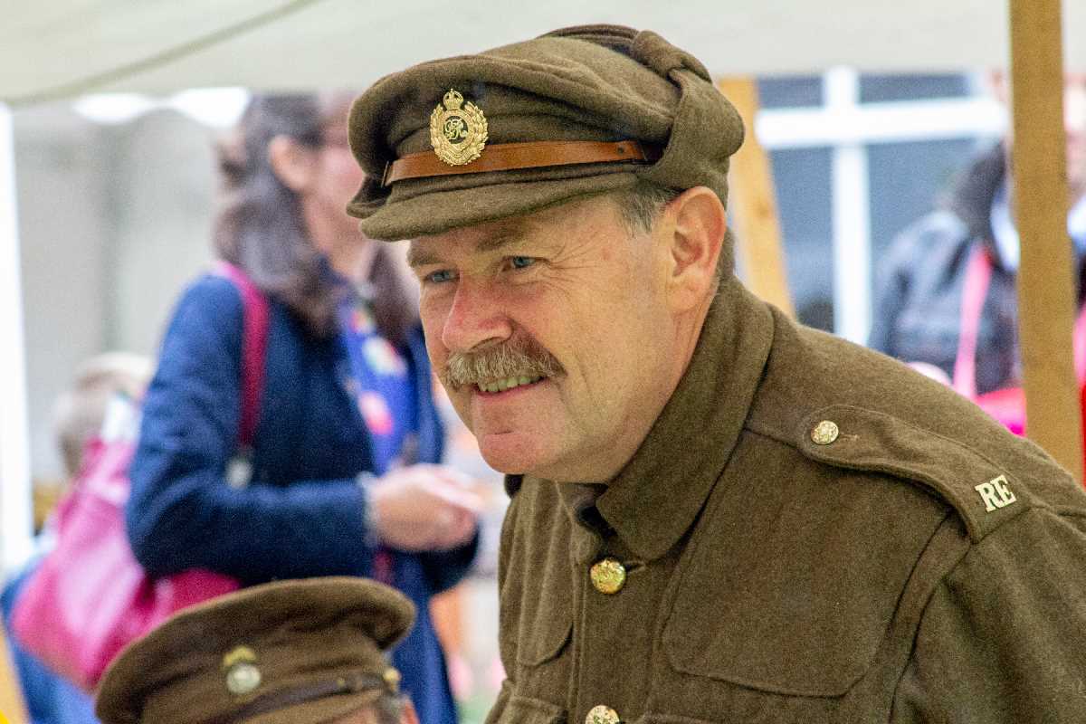 Living history - WW1 army medic at Highbury.
